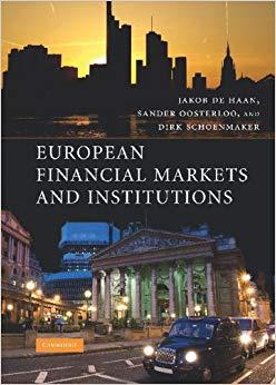 (PDF)European Financial Markets and Institutions 1st Edition