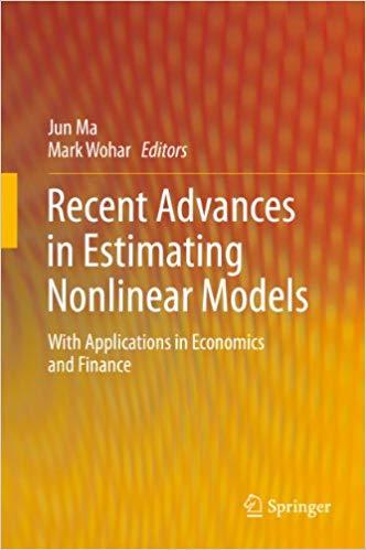 (PDF)Recent Advances in Estimating Nonlinear Models With Applications in Economics and Finance 2014 Edition