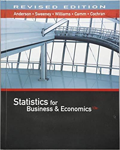 (PDF)Statistics for Business & Economics, Revised (with XLSTAT Education Edition Printed Access Card) 13th Edition
