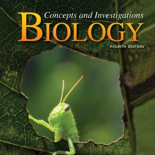 Biology Concepts and Investigations 4th Edition B06XD234GK