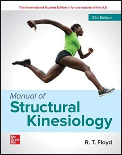 Manual of Structural Kinesiology 21st 2020