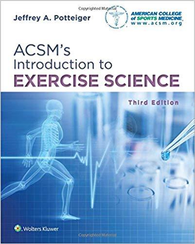 ACSM’s Introduction to Exercise Science 3rd Edition