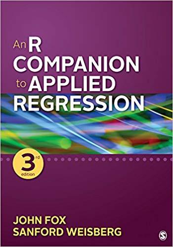 An R Companion to Applied Regression, 3rd Edition