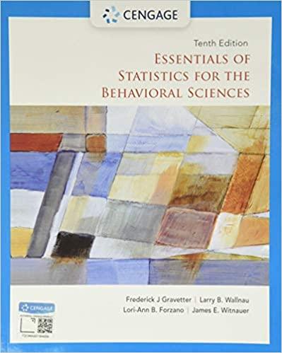 Essentials of Statistics for the Behavioral Sciences, Edition 10