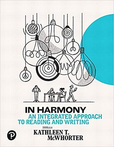 In Harmony An Integrated Approach to Reading and Writing THIRD EDITION
