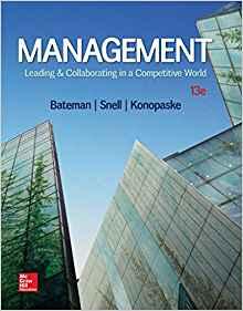 Management Leading and Collaborating in the Competitive World 13th Edition