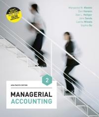 Managerial Accounting, 2nd Asia-Pacific Edition