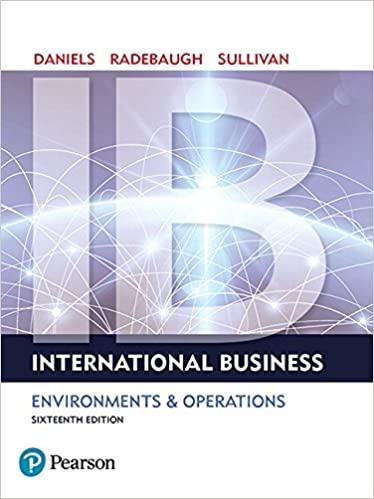 International Business 16th Edition [John Daniels]