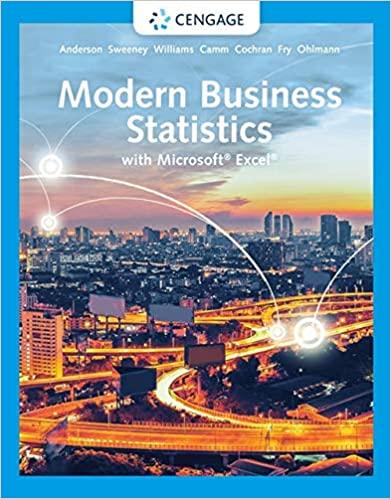 Modern Business Statistics with Microsoft Excel, Edition 7