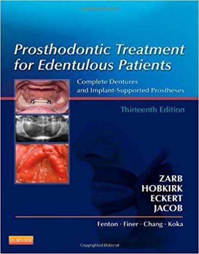 Prosthodontic Treatment for Edentulous Patients, 13th Edition