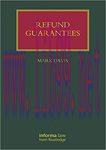 (PDF)Refund Guarantees (Lloyd’s Shipping Law Library) 1st Edition