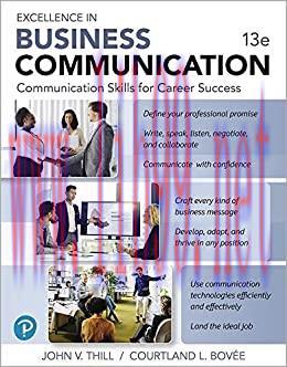 [PDF]Excellence in Business Communication 13th Edition