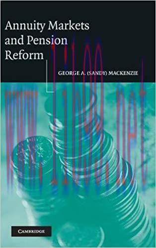 (PDF)Annuity Markets and Pension Reform 1st Edition
