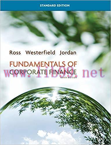 (PDF)Fundamentals of Corporate Finance Standard Edition (McGraw-Hill/Irwin Series in Finance, Insurance, and Real Estate) 10th Edition