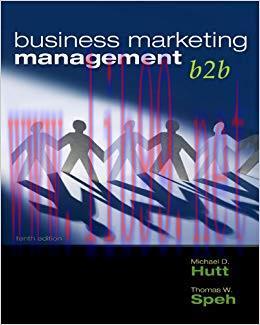 (PDF)Business Marketing Management: B2B 10th Edition