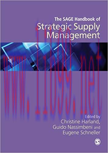 (PDF)The SAGE Handbook of Strategic Supply Management 1st Edition
