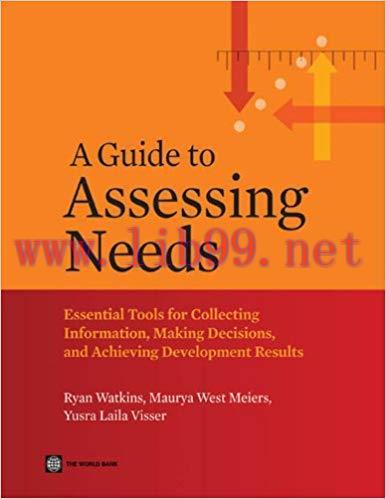 (PDF)A Guide to Assessing Needs (World Bank Training Series) 1st Edition