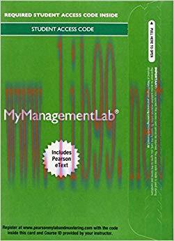 (PDF)MyManagementLab® with Pearson eText — Instant Access — for Management (My Management Lab) 13th Edition