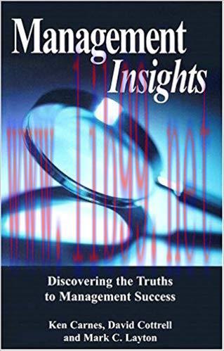 (PDF)Management Insights 1st Edition