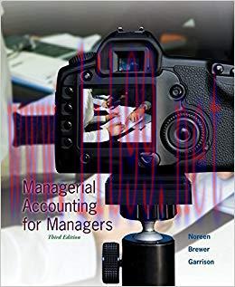 (PDF)Managerial Accounting For Managers, 3E, With Access Code For Connect Plus 3rd Edition