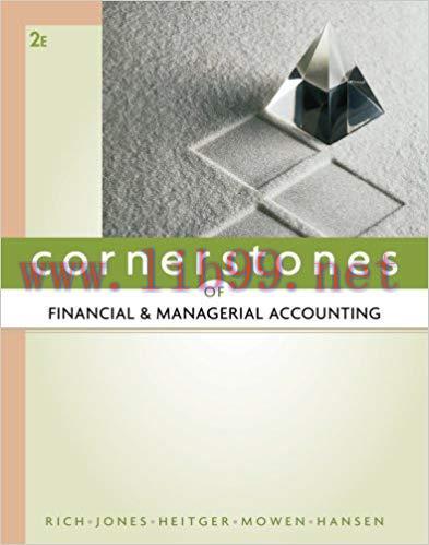 (PDF)Cornerstones of Financial and Managerial Accounting 2nd Edition