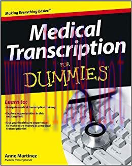 (PDF)Medical Transcription For Dummies 1st Edition