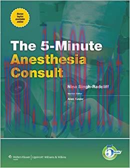 (PDF)5-Minute Anesthesia Consult (The 5-Minute Consult Series) 1st Edition