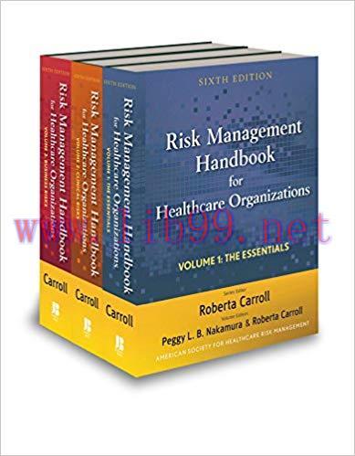 (PDF)Risk Management Handbook for Health Care Organizations, Set 6th Edition