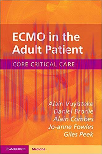 (PDF)ECMO in the Adult Patient (Core Critical Care) 1st Edition