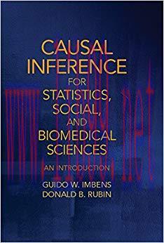 (PDF)Causal Inference for Statistics, Social, and Biomedical Sciences: An Introduction 1st Edition