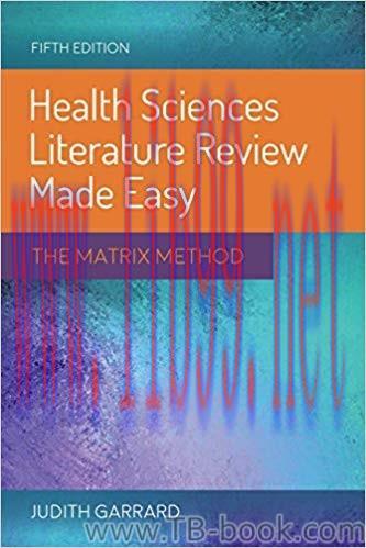 Health Sciences Literature Review Made Easy 5th Edition by Judith Garrard
