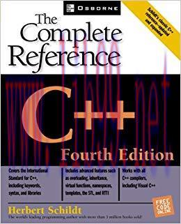 C++: The Complete Reference, 4th Edition (Osborne Complete Reference Series) 4th Edition,