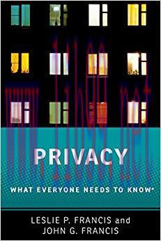 Privacy: What Everyone Needs to Know® 1st Edition,