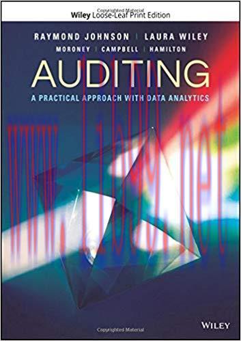 [PDF]Auditing: A Practical Approach with Data Analytics [Raymond N. Johnso]
