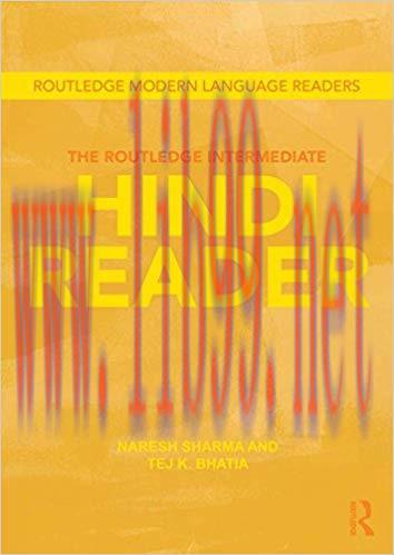 The Routledge Intermediate Hindi Reader (Routledge Modern Language Readers) 1st Edition,
