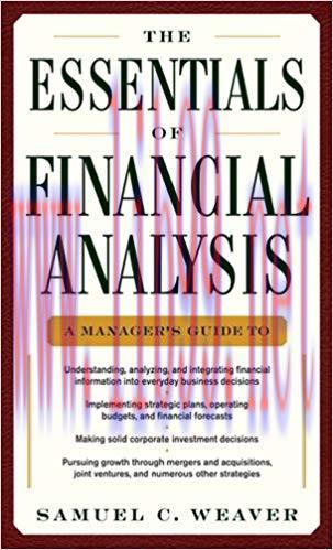 The Essentials of Financial Analysis 1st Edition