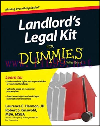 Landlord’s Legal Kit For Dummies (For Dummies)) 1st Edition,
