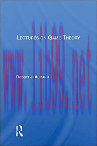 Lectures On Game Theory 1st Edition,