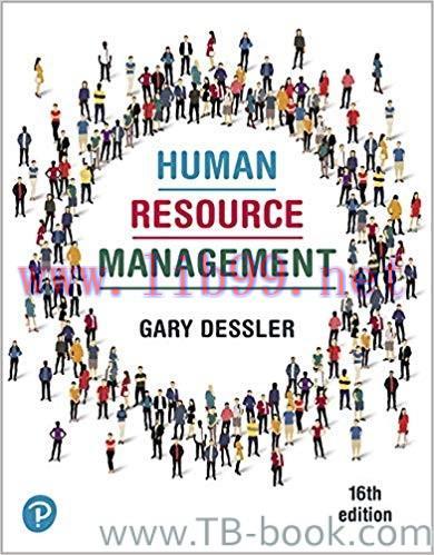Human Resource Management 16th Edition by Gary Dessler 课本