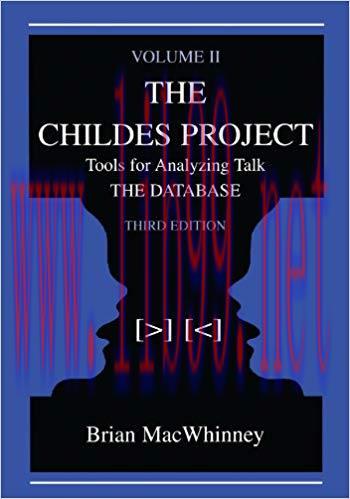 The Childes Project: Tools for Analyzing Talk,  Volume II: the Database 3rd Edition,