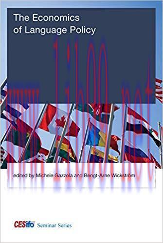 The Economics of Language Policy (CESifo Seminar Series) 1st Edition,