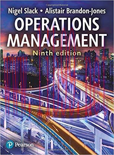 On-line Test Bank for Operations Management 9th Edition by Prof Nigel Slack