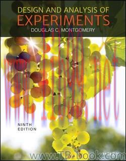 (PDF)Design and Analysis of Experiments, 9th Edition by Douglas C. Montgomery