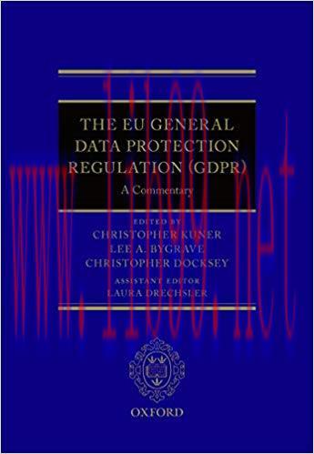 (PDF)The EU General Data Protection Regulation (GDPR): A Commentary