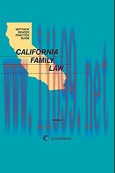 (PDF)Matthew Bender Practice Guide: California Family Law