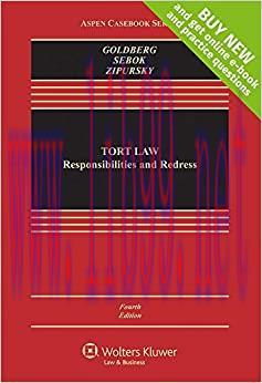 (PDF)Tort Law: Responsibilities and Redress [Connected Casebook] (Aspen Casebook)