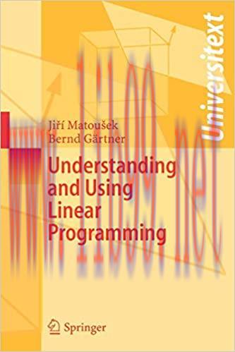 (PDF)Understanding and Using Linear Programming (Universitext)