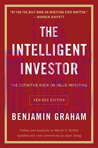 (PDF)The Intelligent Investor: The Definitive Book on Value Investing. A Book of Practical Counsel (Revised Edition)