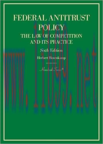(PDF)Federal Antitrust Policy, The Law of Competition and Its Practice (Hornbooks)