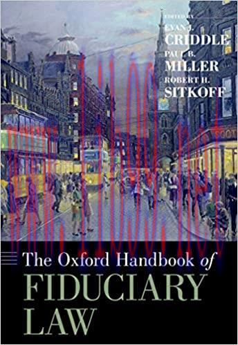 (PDF)The Oxford Handbook of Fiduciary Law (Oxford Handbooks)